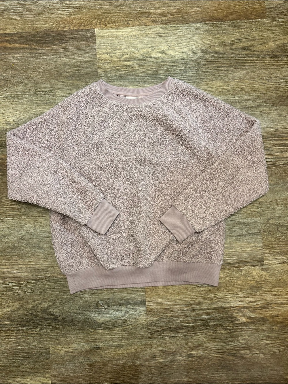 Universal Thread Purple Bouclé Crewneck Sweater - Dusty Rose